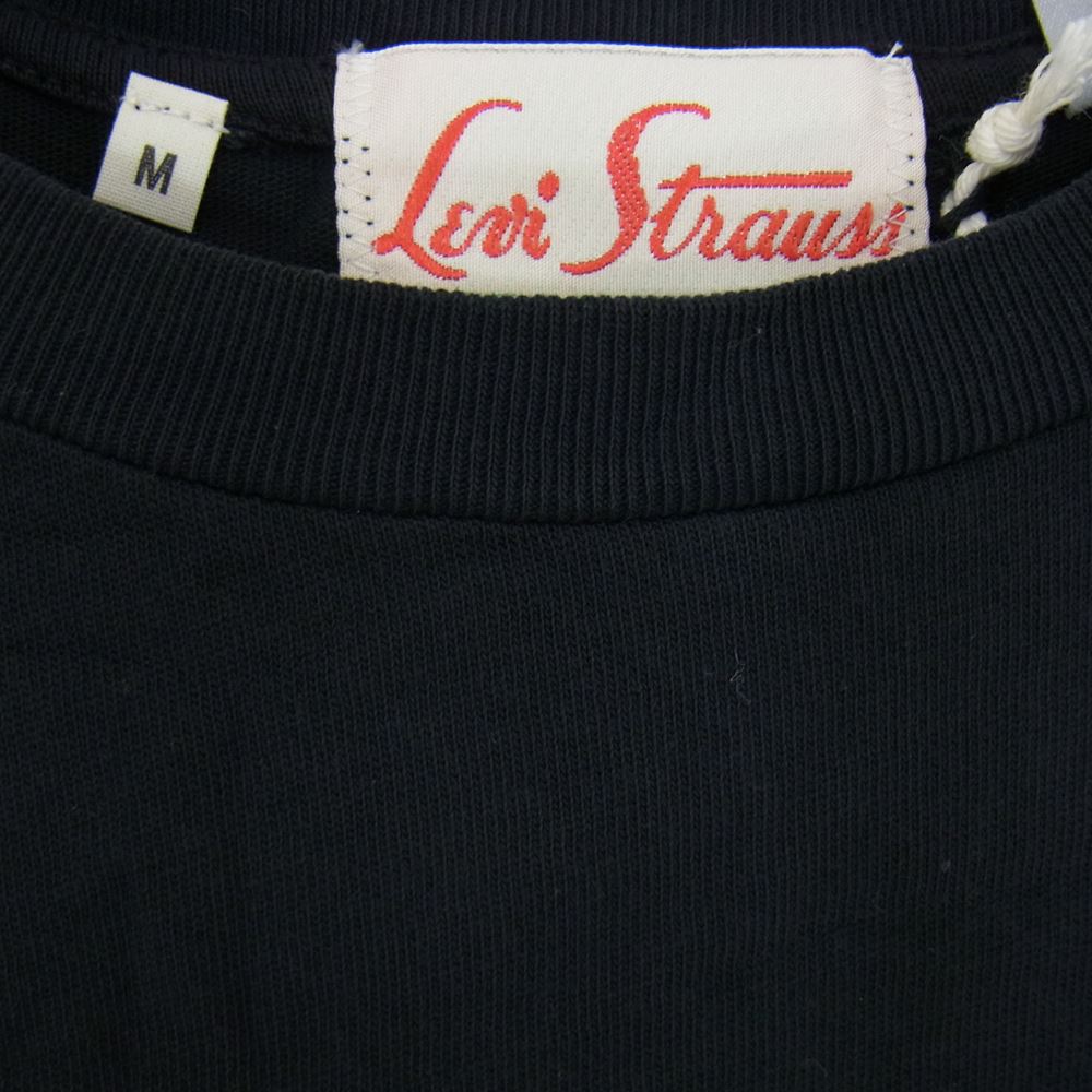 Levi's リーバイス 408500072 VINTAGE CLOTHING 1950S スポーツウェア Tシャツ ブラック系 JAPAN SIZE L【極上美品】【中古】