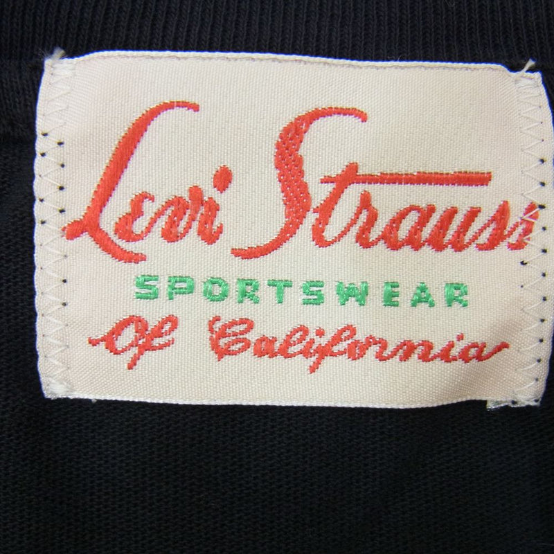 Levi's リーバイス 408500072 VINTAGE CLOTHING 1950S スポーツウェア Tシャツ ブラック系 JAPAN SIZE L【極上美品】【中古】