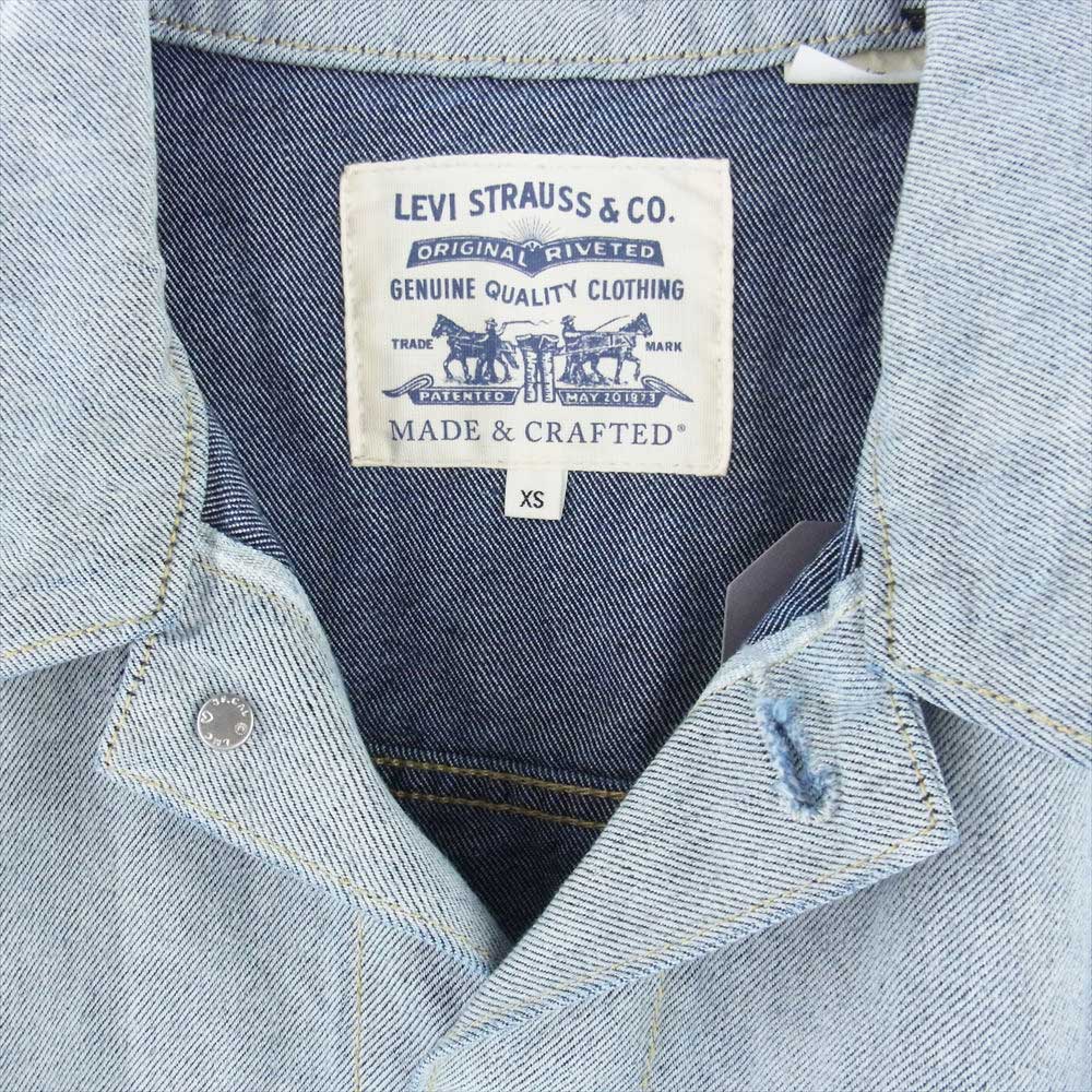 Levi's リーバイス A21120005 MADE&CRAFTED TUCKED TYPE II トラッカー デニム ジャケット インディゴブルー系 XS【極上美品】【中古】