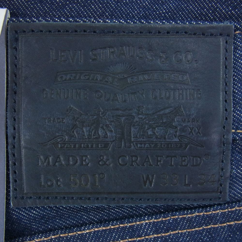Levi's リーバイス A22310000 MADE&CRAFTED 80'S 501 CARRIER リジッド STF デニム パンツ W33 インディゴブルー系 33【新古品】【未使用】【中古】