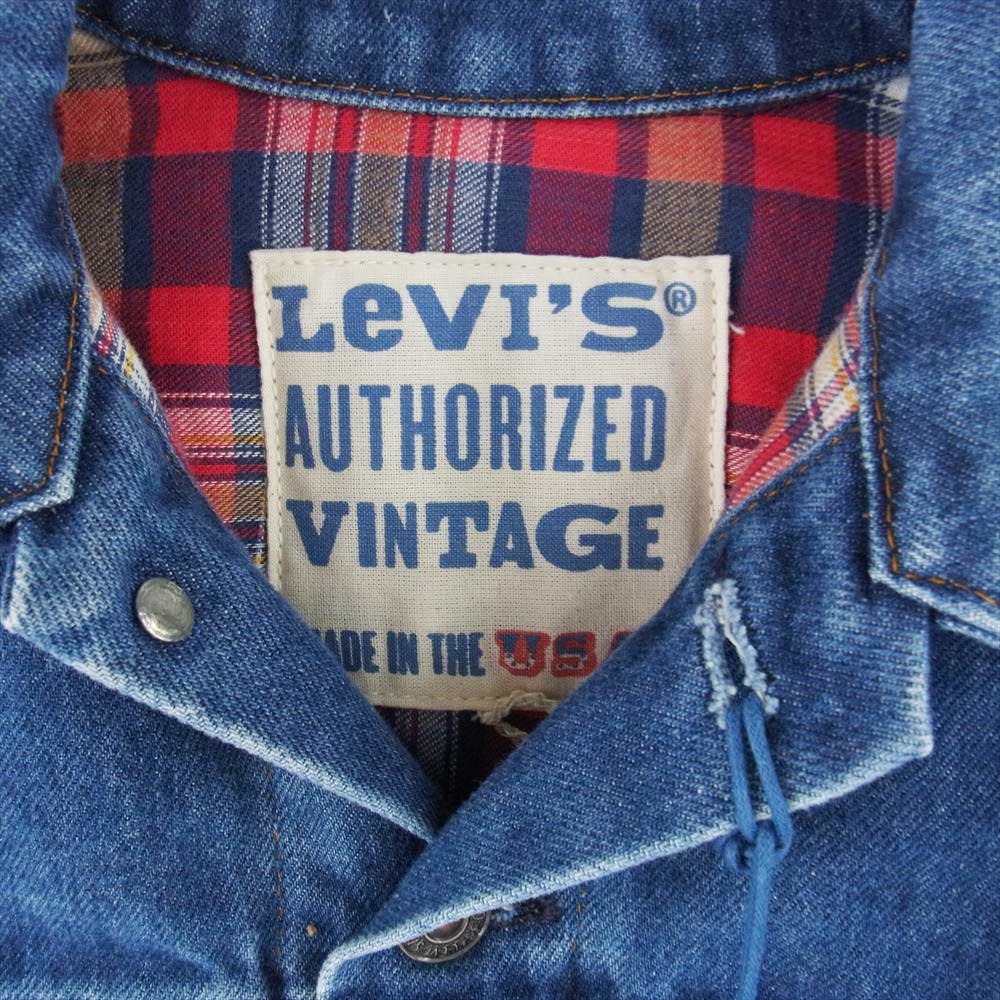 Levi's リーバイス 746400000 AuthorizedVintage フランネル デニム トラッカー ジャケット インディゴブルー系 165/84A【極上美品】【中古】