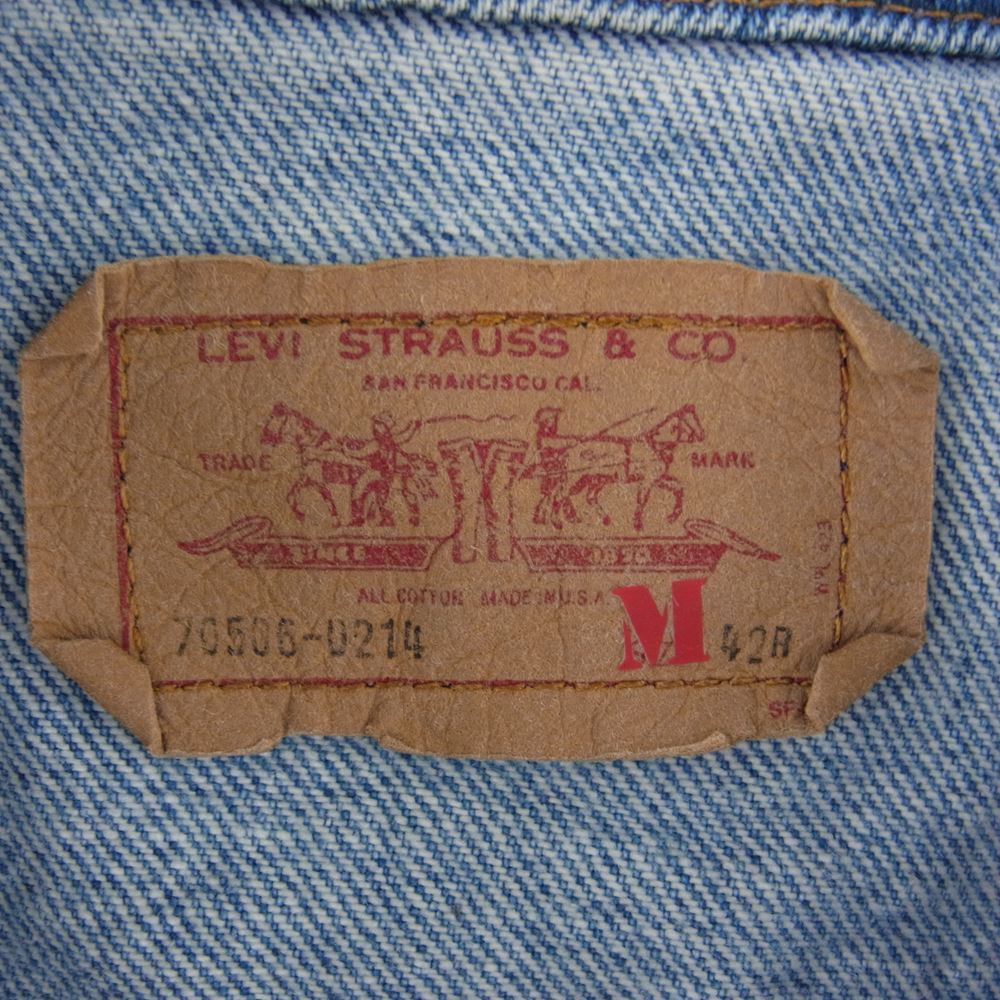 Levi's リーバイス 59357-0000 AUTHORIZED VINTAGE 3rd Track デニム ジャケット ライトブルー系 M【極上美品】【中古】