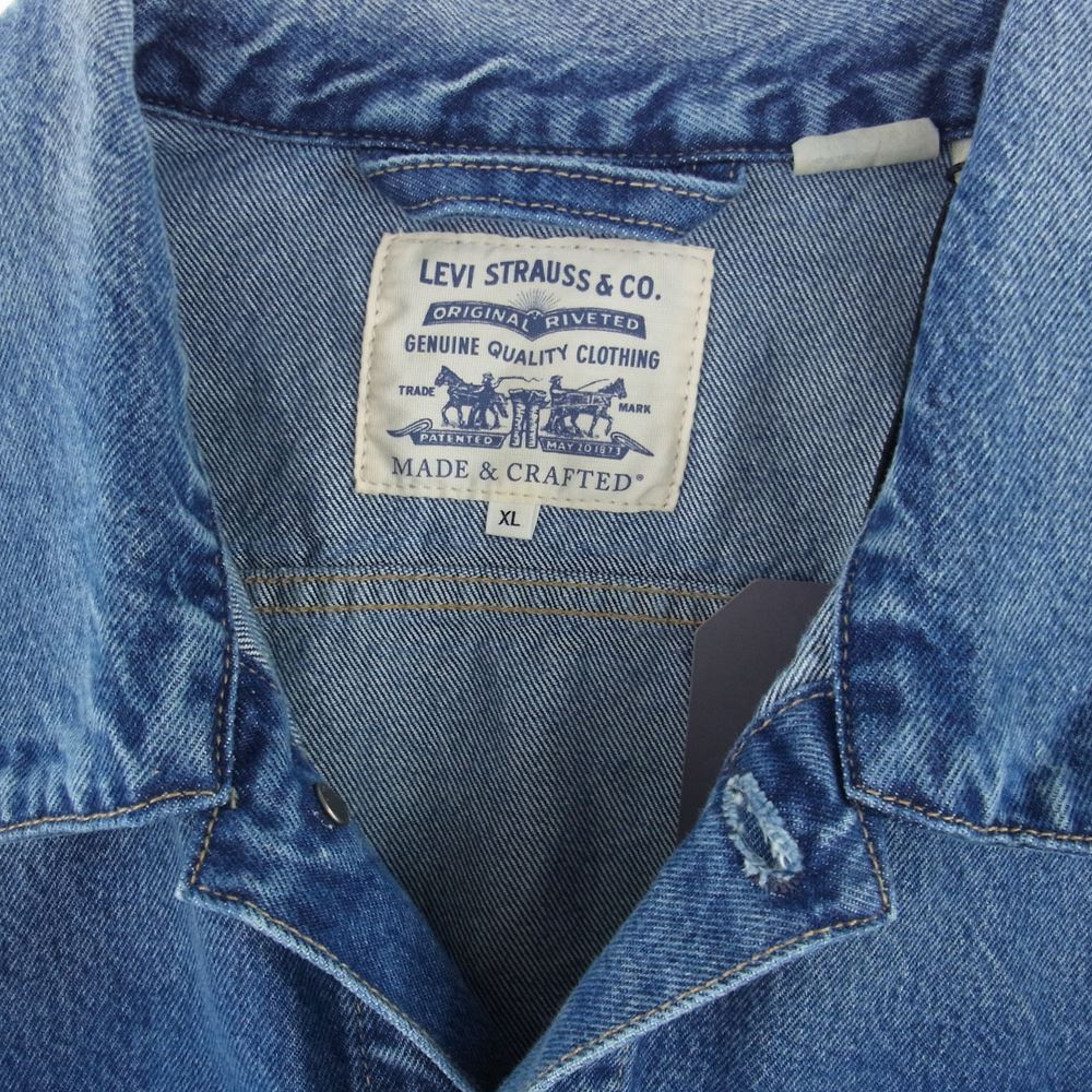 Levi's リーバイス 212610020 MADE&CRAFTED オーバーサイズ TYPE II トラッカー デニム ジャケット MARLIN インディゴブルー系 XL【極上美品】【中古】