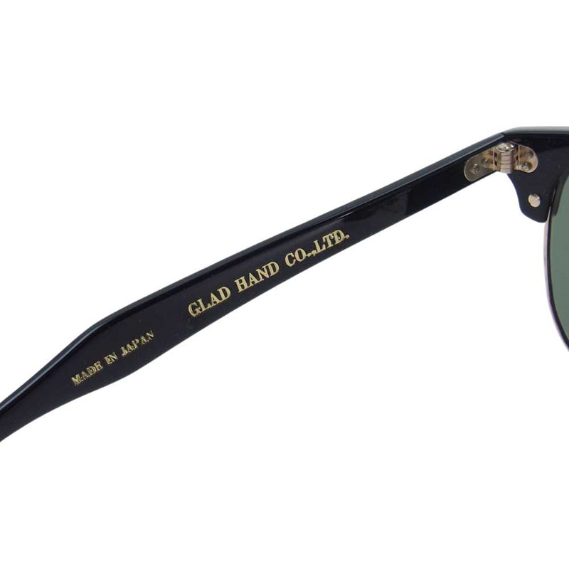 GLADHAND & Co. グラッドハンド × 丹羽雅彦 COLLINS - GLASS サングラス 眼鏡 ブラック系【中古】