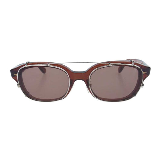 GLADHAND & Co. グラッドハンド × 丹羽雅彦 J-IMMY & CLIP ON GLASSES SET メガネ サングラス  ブラウン系【中古】