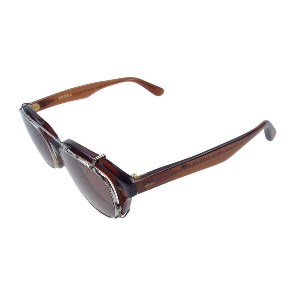 GLADHAND & Co. グラッドハンド × 丹羽雅彦 J-IMMY & CLIP ON GLASSES SET メガネ サングラス  ブラウン系【中古】