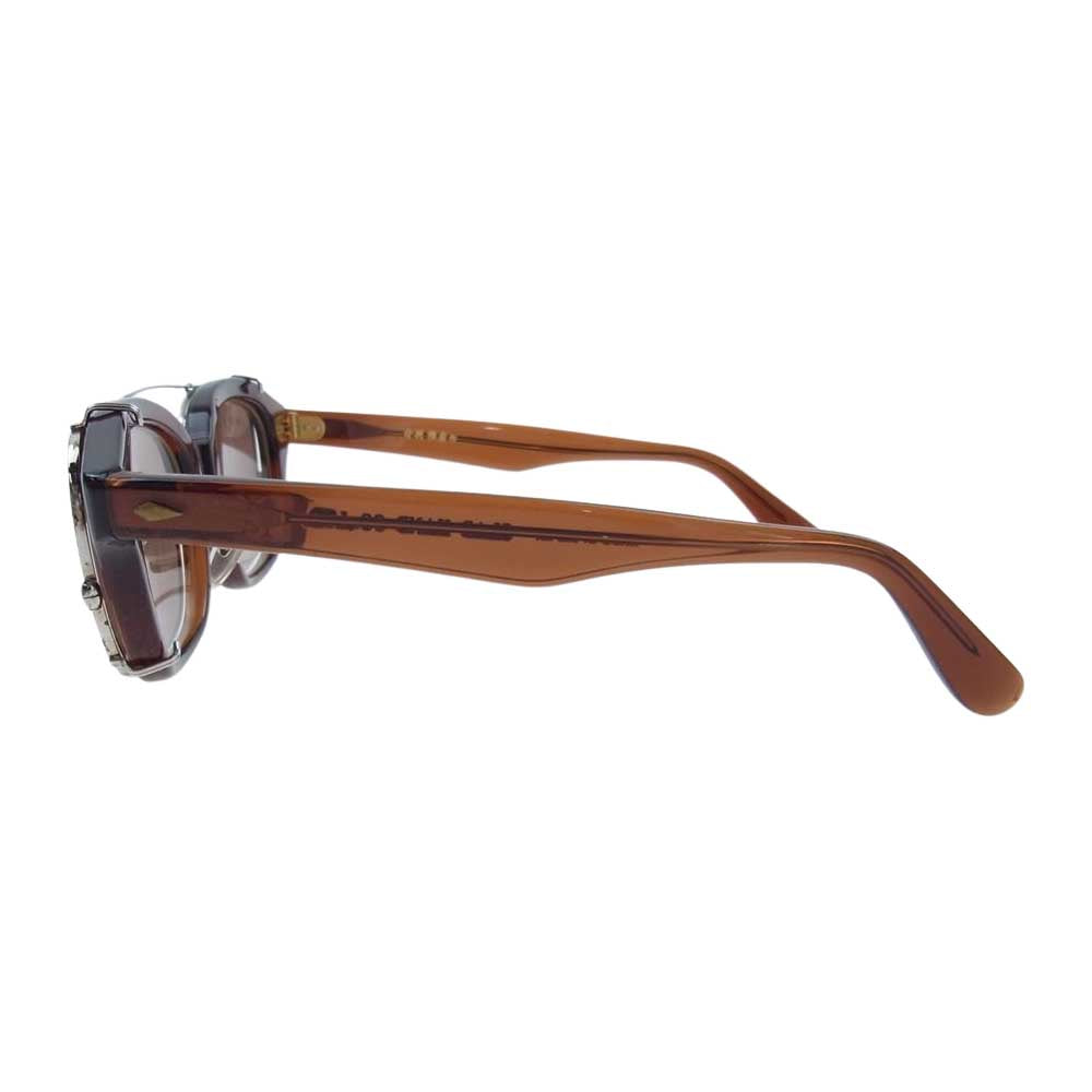 GLADHAND & Co. グラッドハンド × 丹羽雅彦 J-IMMY & CLIP ON GLASSES SET メガネ サングラス  ブラウン系【中古】