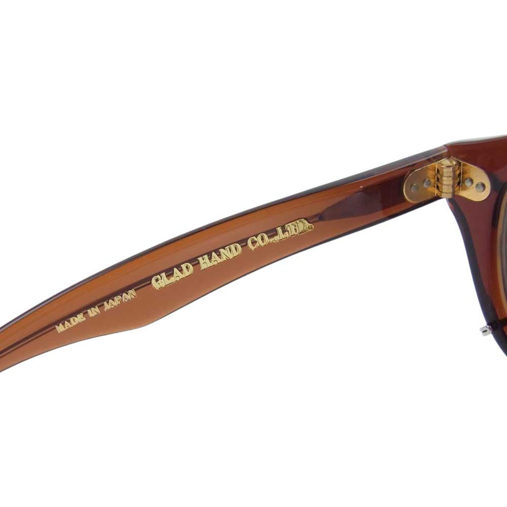 GLADHAND & Co. グラッドハンド × 丹羽雅彦 J-IMMY & CLIP ON GLASSES SET メガネ サングラス  ブラウン系【中古】