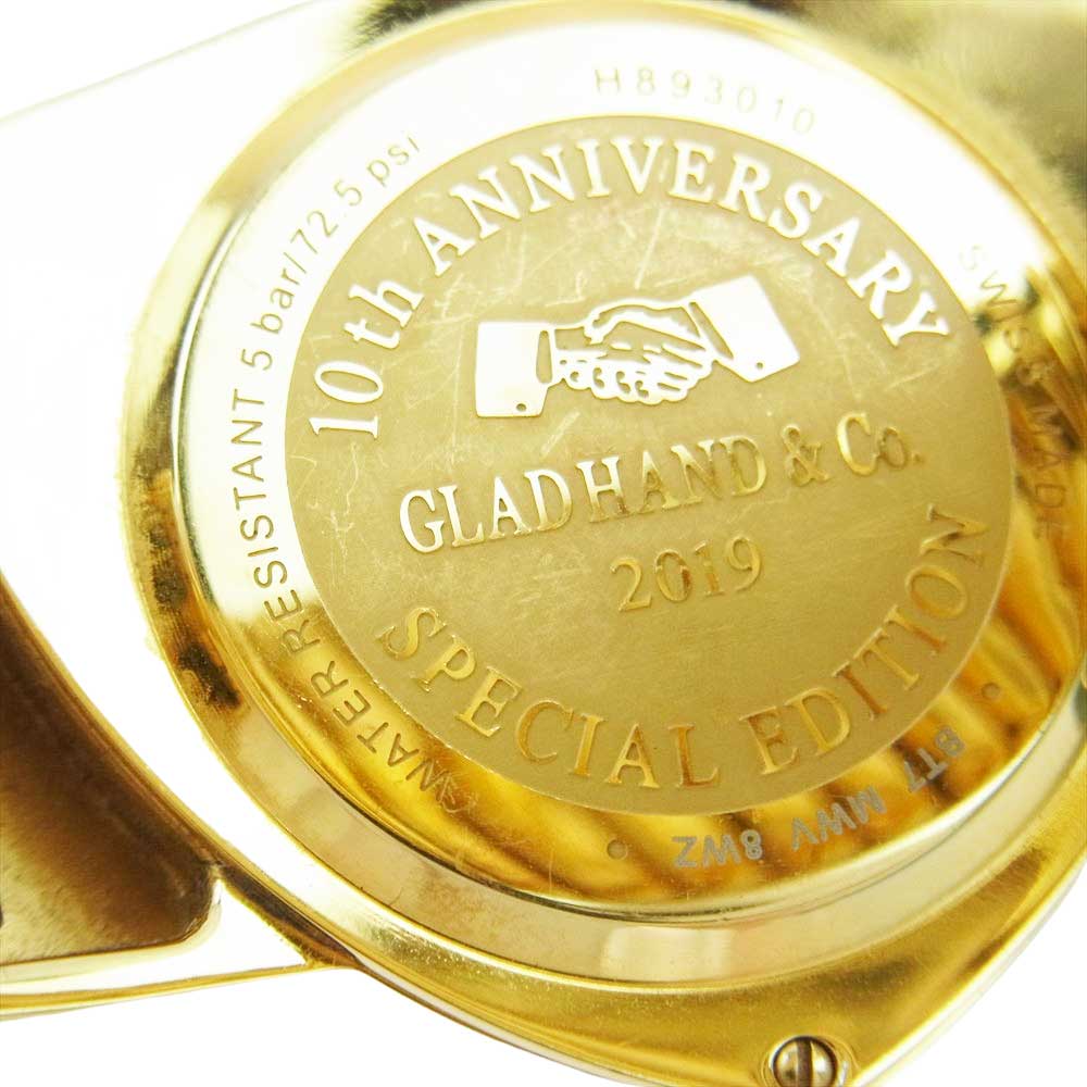 HAMILTON ハミルトン H89031131 × GLADHAND グラッドハンド 10周年記念モデル 限定300本 Ventura ベンチュラ 腕時計 ゴールド系【中古】