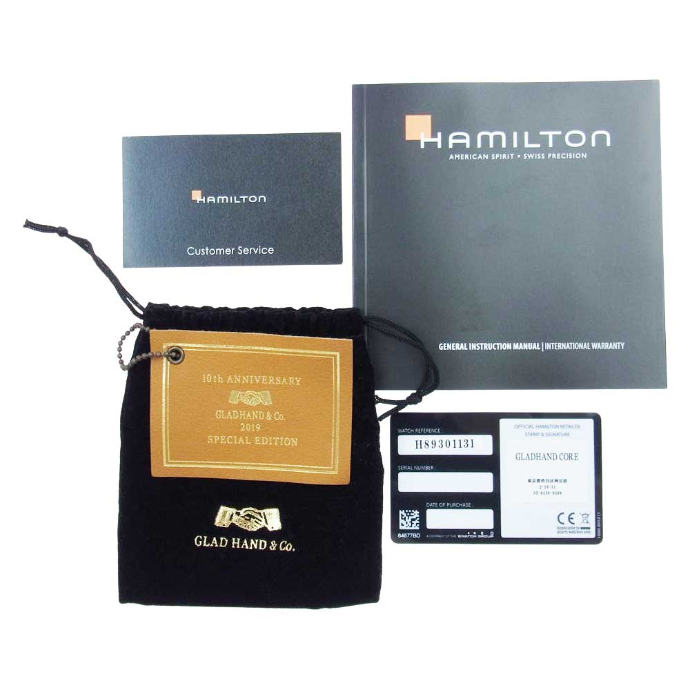 HAMILTON ハミルトン H89031131 × GLADHAND グラッドハンド 10周年記念モデル 限定300本 Ventura ベンチュラ 腕時計 ゴールド系【中古】