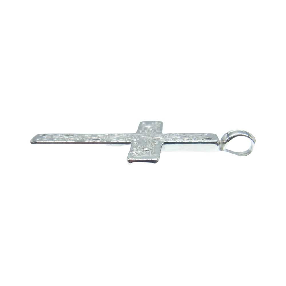 TARO WASHIMI ワシミタロウ 鷲見太郎 W-1MCROSS ギャランティ付属 mini arabesque cross pendant ミニ アラベスク クロス シルバー系【中古】