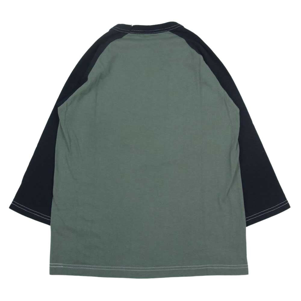 TOY'S McCOY トイズマッコイ TMC1631 McHILL SPORTS CROPPED RAGLAN TEE ベースボール ラグランスリーブ 七分丈 カーキ系 S【極上美品】【中古】
