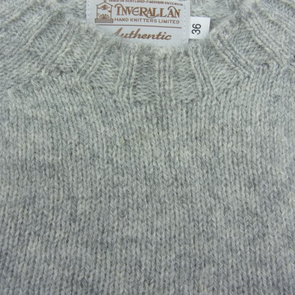INVERALLAN インバーアラン ウール ニット ライトグレー グレー系 36【中古】