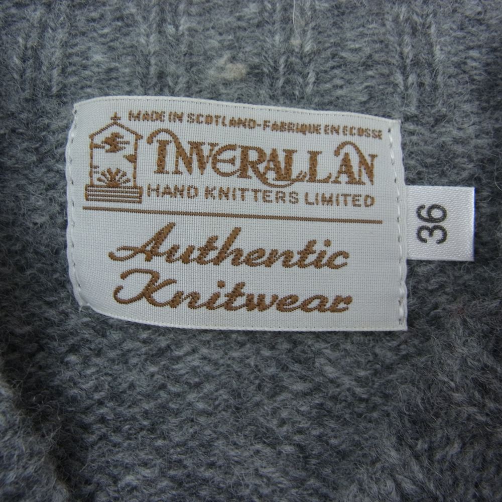 INVERALLAN インバーアラン ウール ニット グレー グレー系 36【中古】