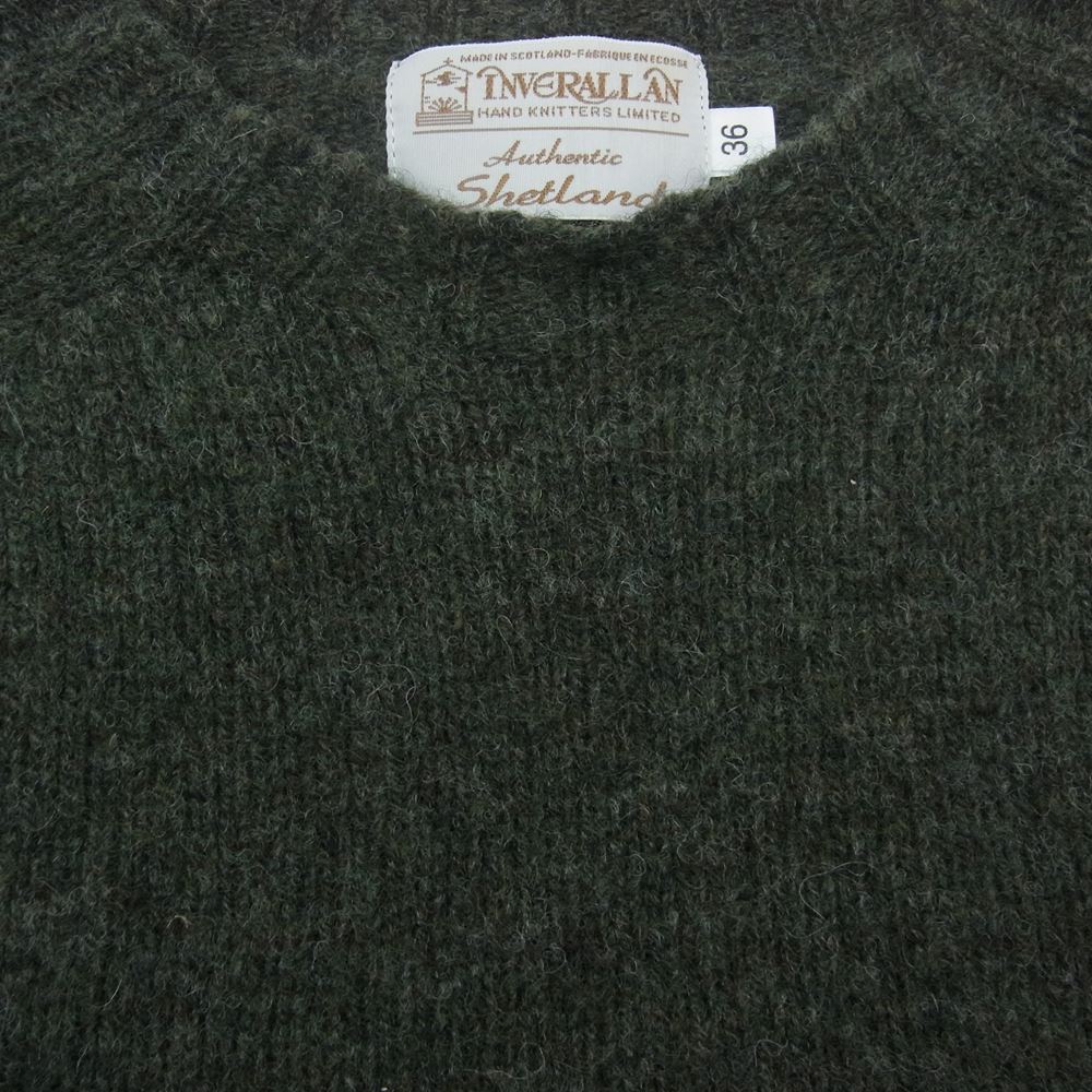 INVERALLAN インバーアラン ウール ニット カーキ カーキ系 36【中古】