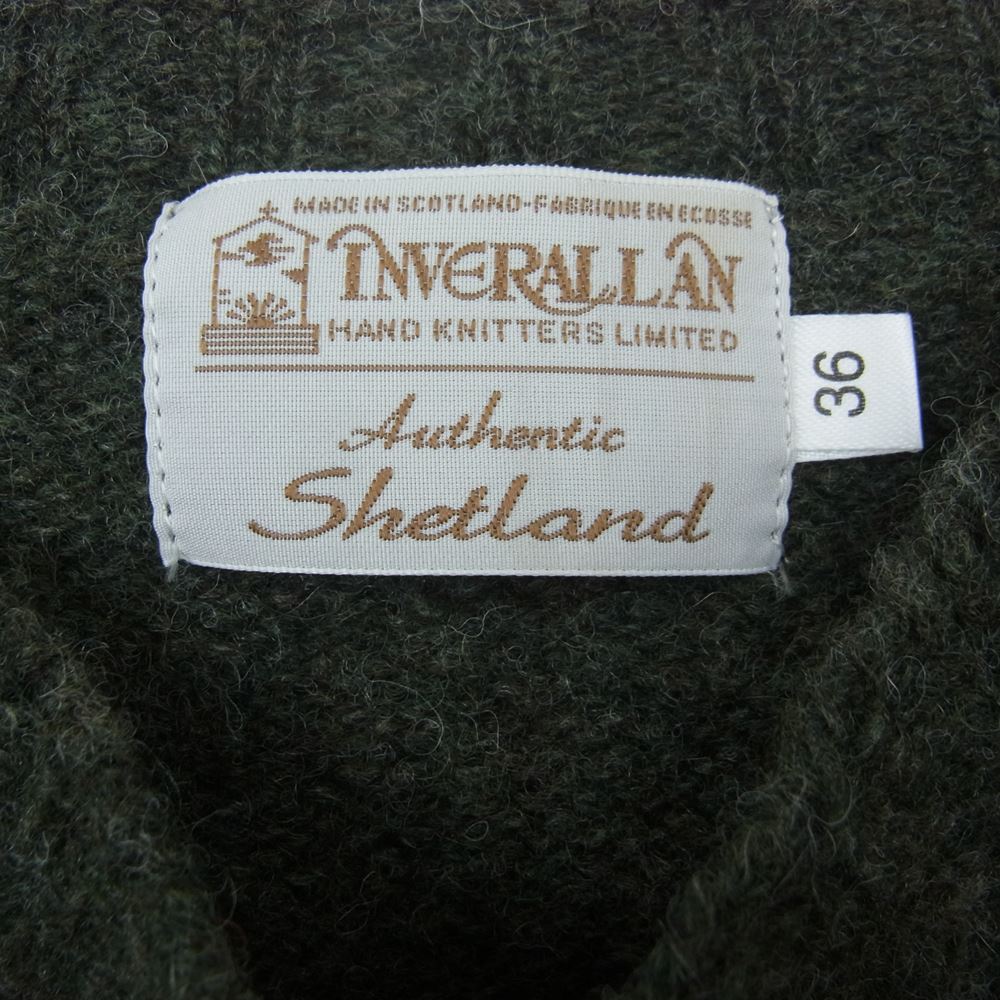 INVERALLAN インバーアラン ウール ニット カーキ カーキ系 36【中古】