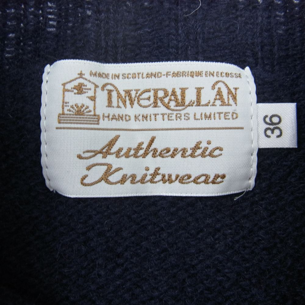 INVERALLAN インバーアラン ウール ニット ネイビー系 36【中古】
