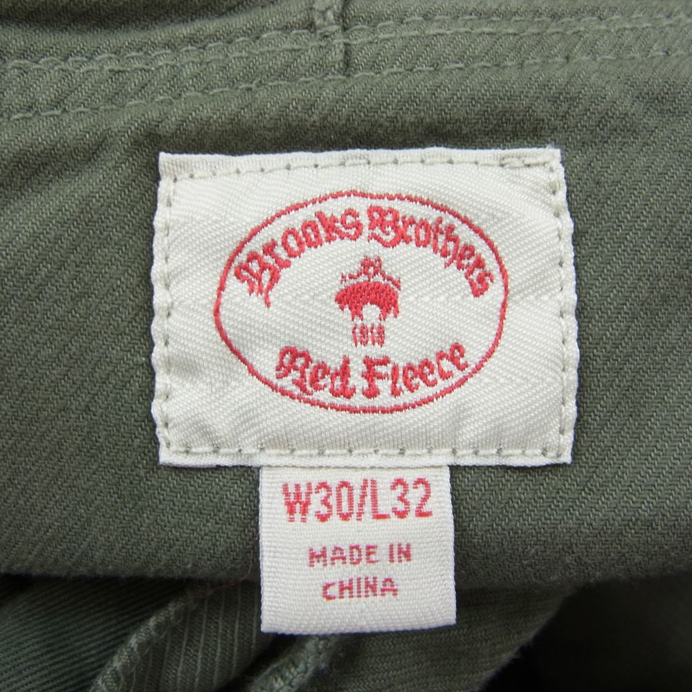 Brooks Brothers ブルックスブラザーズ 100110246 Red Fleece ストレッチ コットン ブラッシュドツイル ガーメントダイ サープラス ベイカー パンツ  カーキ系 30【中古】