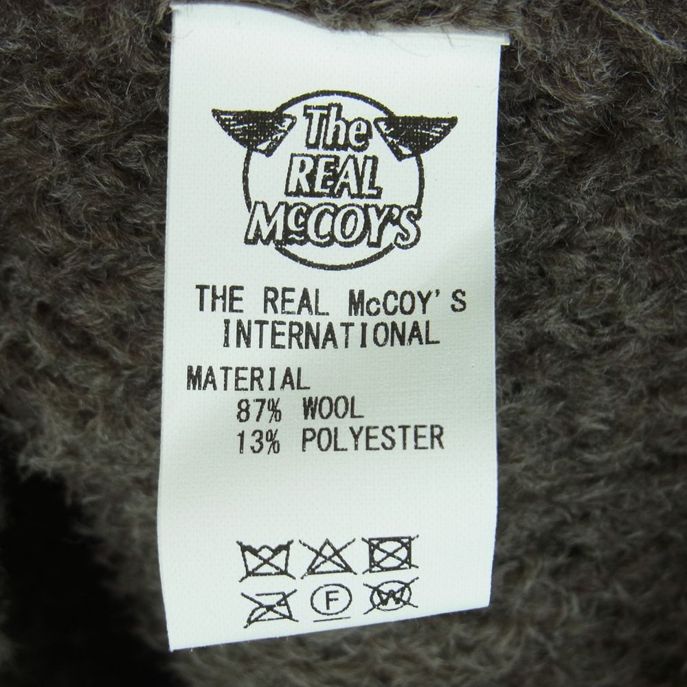 The REAL McCOY'S ザリアルマッコイズ JOE McCOY ジョーマッコイ Outdoorsmen Sportswear アウトドアマン スポーツウェア ハイネック ボア ジャケット グレイッシュブラウン系 36【中古】