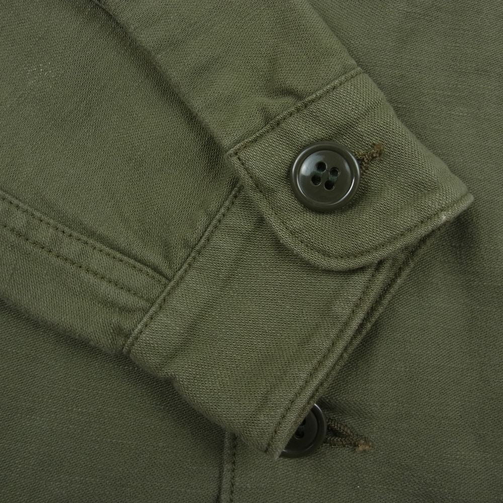 TOY'S McCOY トイズマッコイ DSA-100-608 COTTON SATEEN SHADE 107 ユーティリティ シャツ 長袖  カーキ系 14×31【中古】