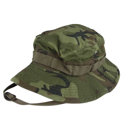 The REAL McCOY'S ザリアルマッコイズ ミリタリー ブーニー ハット 迷彩 カモフラ カーキ系 7 3/8【美品】【中古】