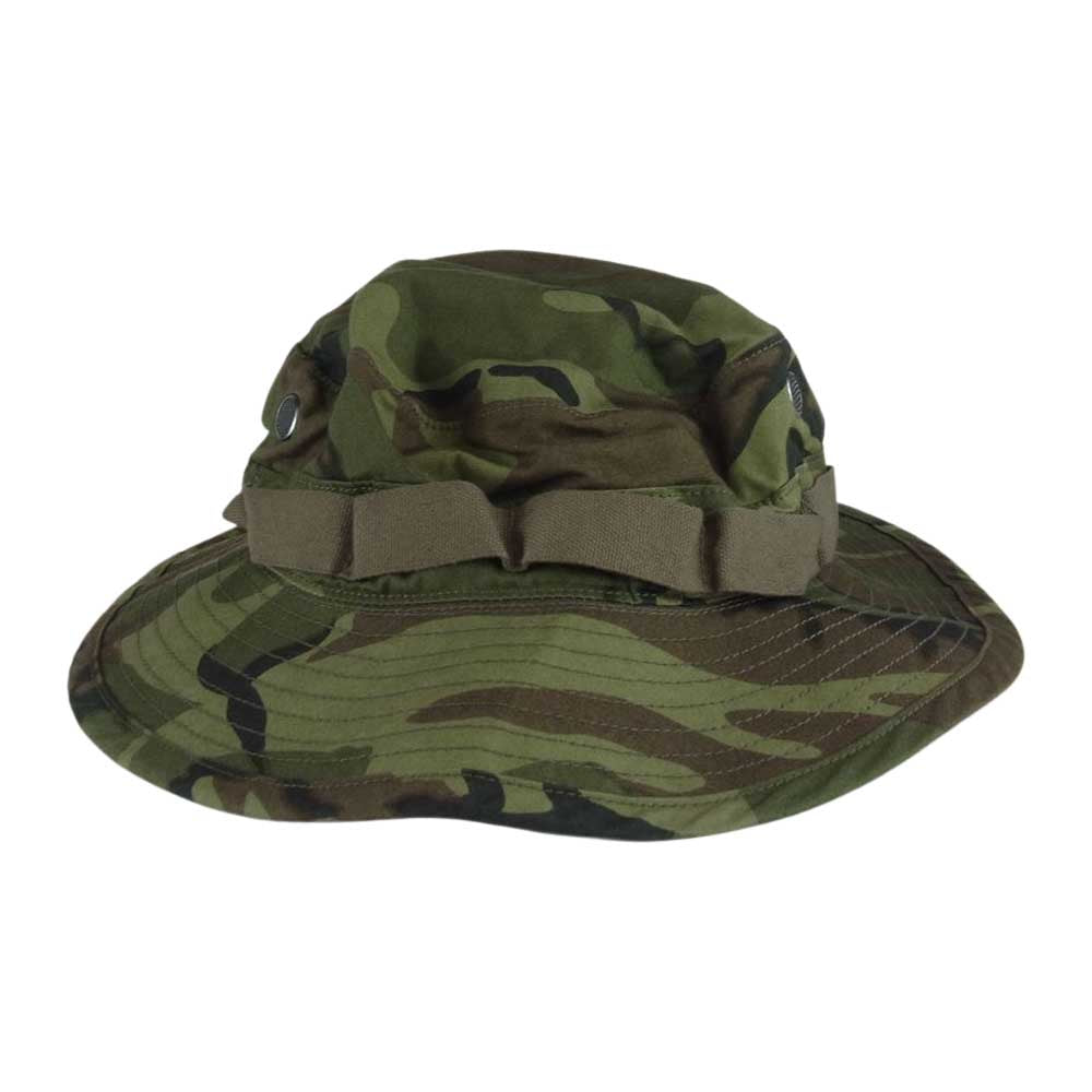 The REAL McCOY'S ザリアルマッコイズ ミリタリー ブーニー ハット 迷彩 カモフラ カーキ系 7 3/8【美品】【中古】