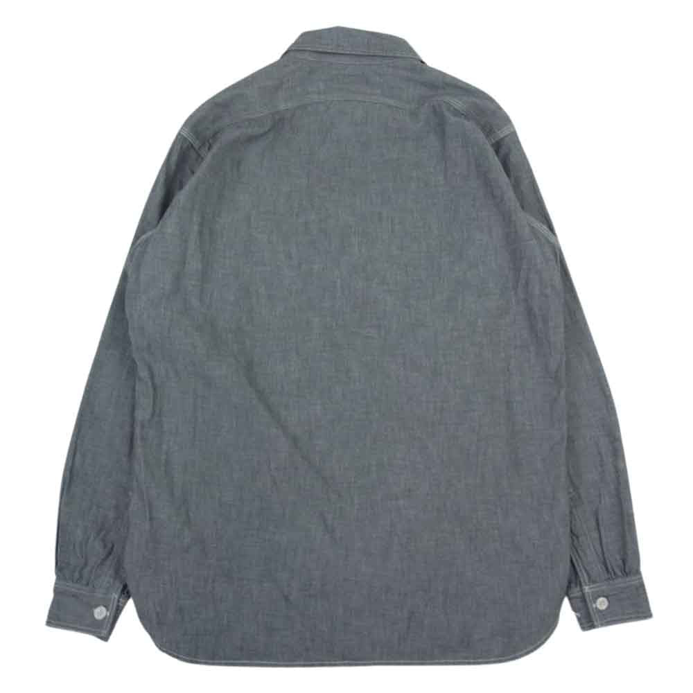 ジョーマッコイ  8HOUR UNION ブラック シャンブレー 長袖 シャツ マチ付 ブラック系 14【美品】【中古】