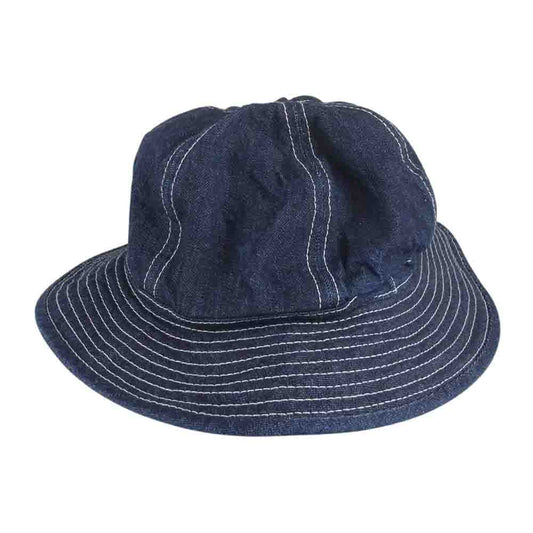 The REAL McCOY'S ザリアルマッコイズ HAT WORKING DENIM BLUE デニム アーミー ハット インディゴブルー系 7 1/4【美品】【中古】