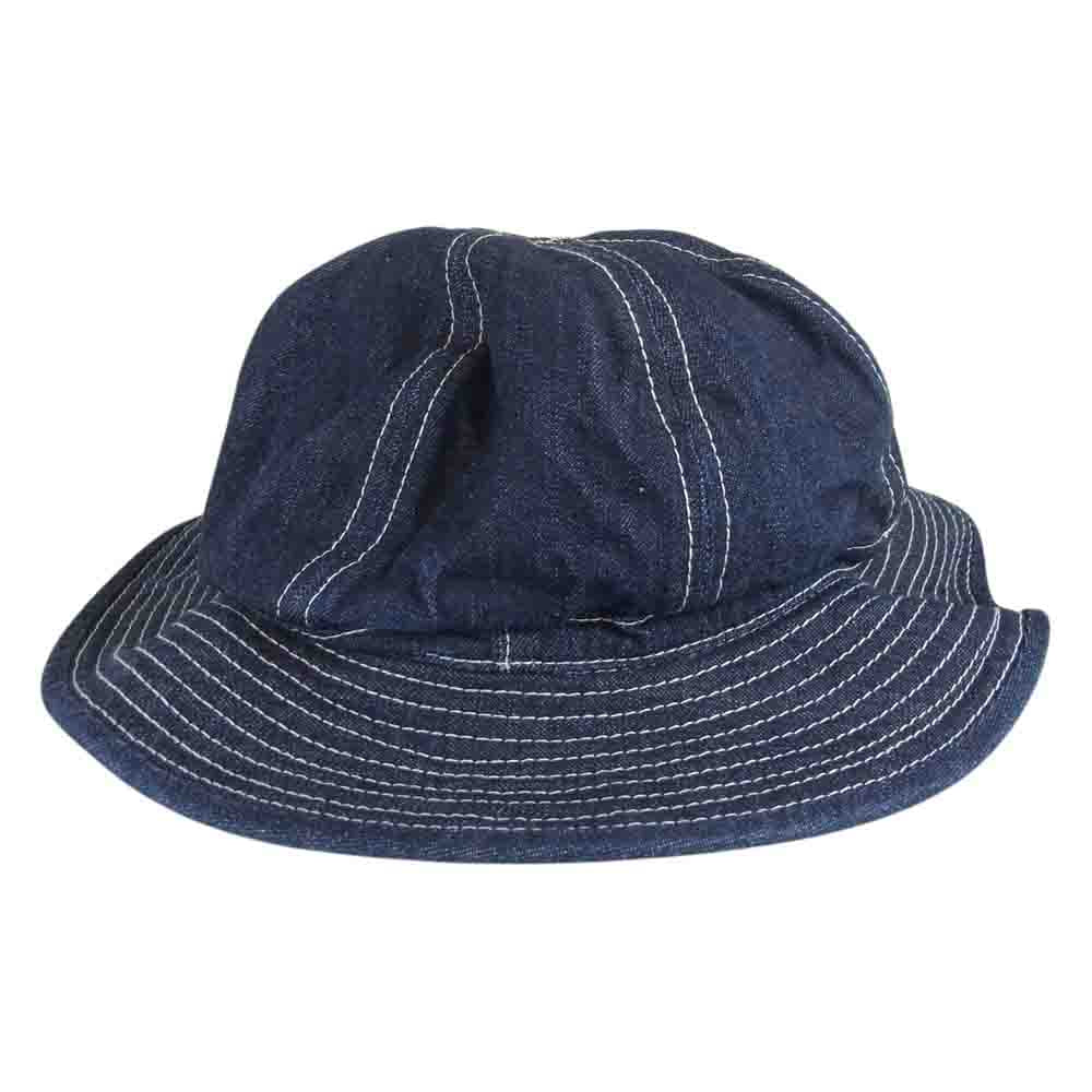 The REAL McCOY'S ザリアルマッコイズ HAT WORKING DENIM BLUE デニム アーミー ハット インディゴブルー系 7 1/4【美品】【中古】