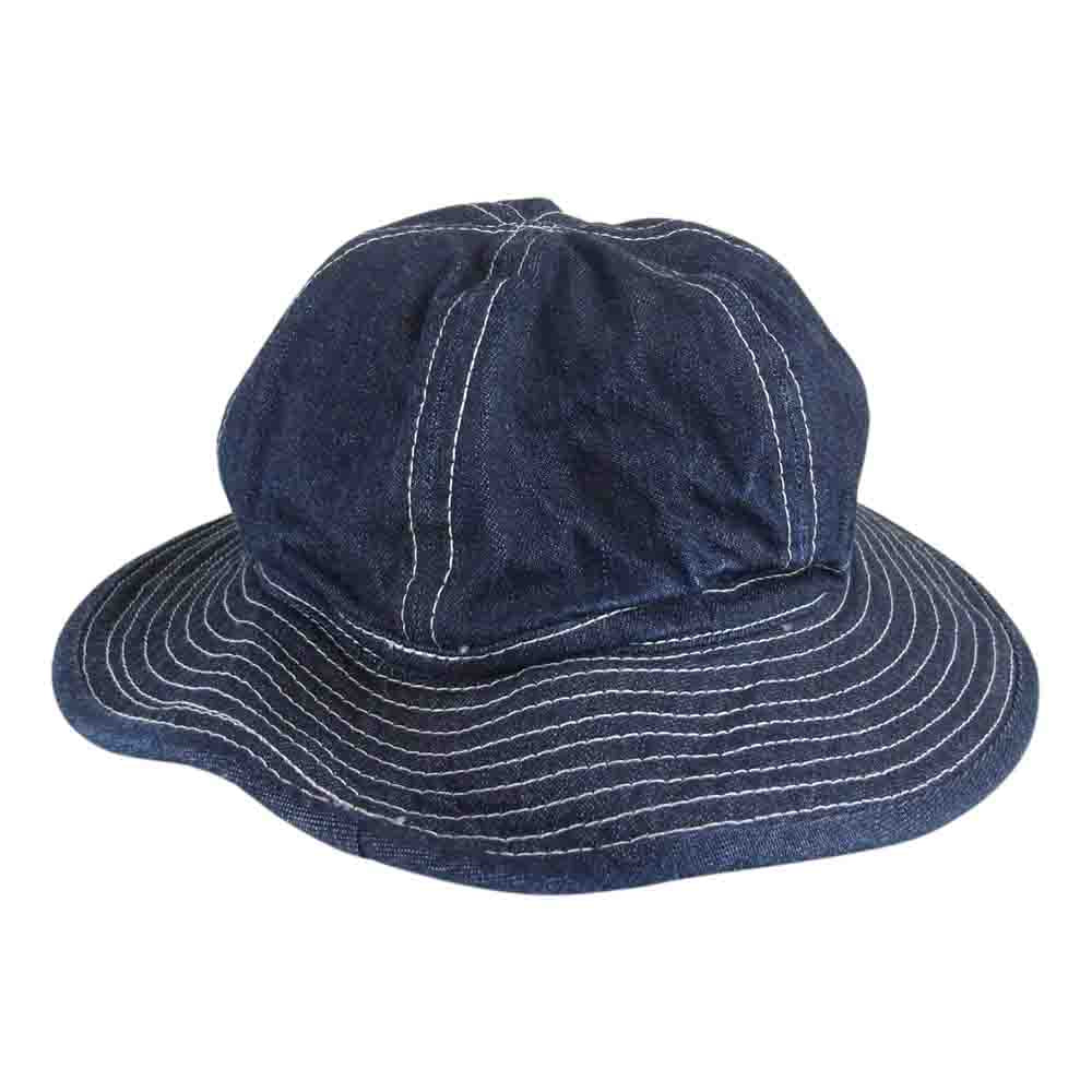 The REAL McCOY'S ザリアルマッコイズ HAT WORKING DENIM BLUE デニム アーミー ハット インディゴブルー系 7 1/4【美品】【中古】