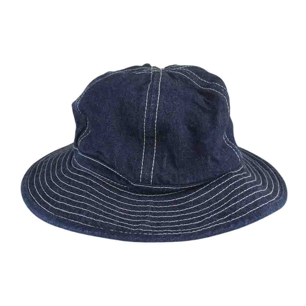 The REAL McCOY'S ザリアルマッコイズ HAT WORKING DENIM BLUE デニム アーミー ハット インディゴブルー系 7 1/4【美品】【中古】