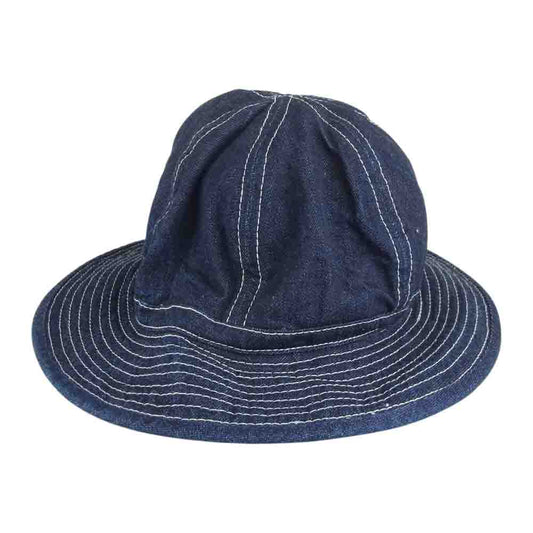 The REAL McCOY'S ザリアルマッコイズ HAT WORKING DENIM BLUE デニム アーミー ハット インディゴブルー系 7 1/4【美品】【中古】