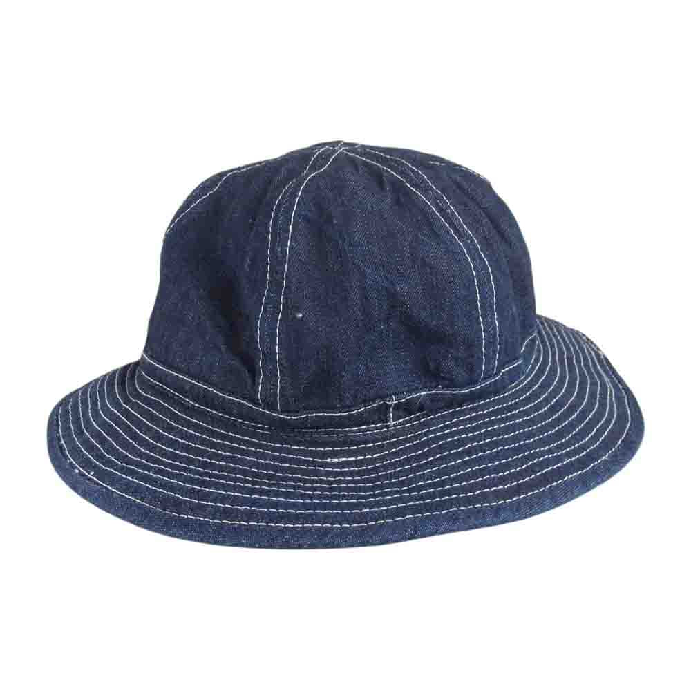 The REAL McCOY'S ザリアルマッコイズ HAT WORKING DENIM BLUE デニム アーミー ハット インディゴブルー系 7 1/4【美品】【中古】