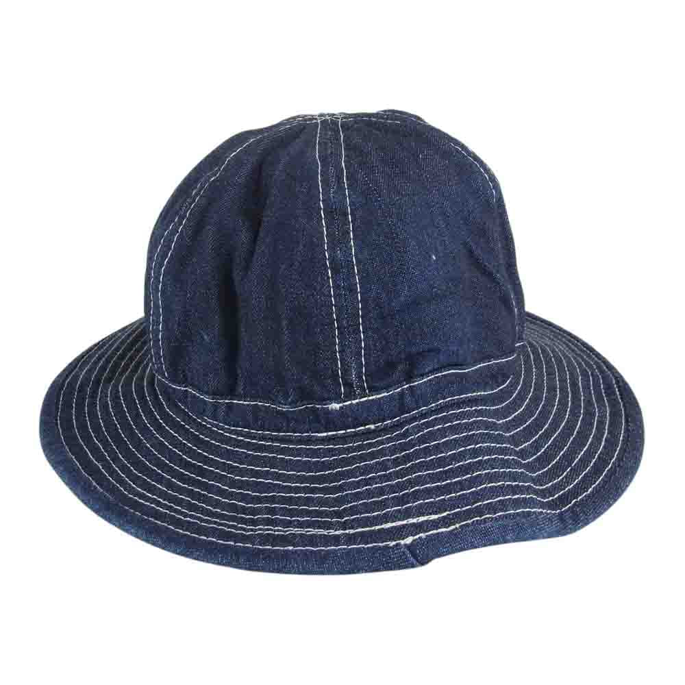 The REAL McCOY'S ザリアルマッコイズ HAT WORKING DENIM BLUE デニム アーミー ハット インディゴブルー系 7 1/4【美品】【中古】