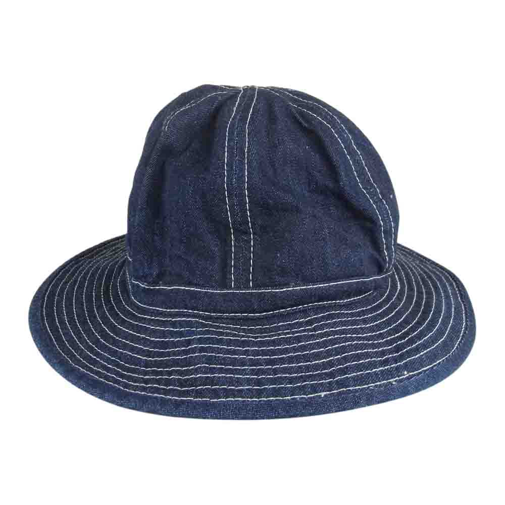 The REAL McCOY'S ザリアルマッコイズ HAT WORKING DENIM BLUE デニム アーミー ハット インディゴブルー系 7 1/4【美品】【中古】