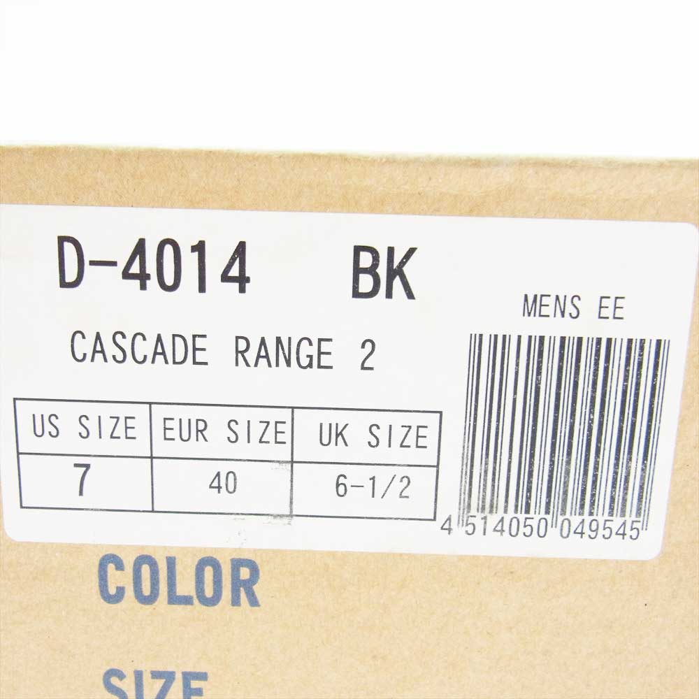 Danner ダナー d-4014 GORE-TEX ゴアテックス CASCADE RANGE カスケードレンジ レザー シューズ ブラック系 US7【中古】