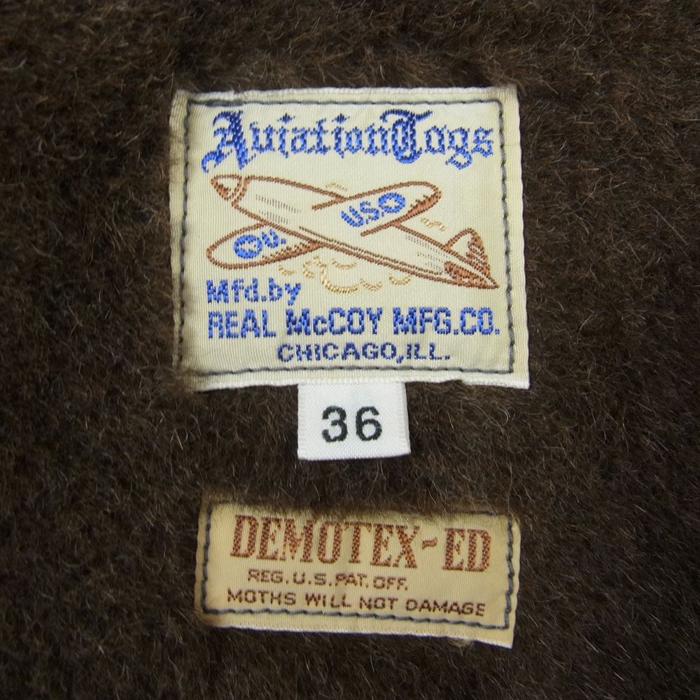 The REAL McCOY'S ザリアルマッコイズ DEMOTEX-ED デッキ ベスト アルパカ ブラック系 36【中古】