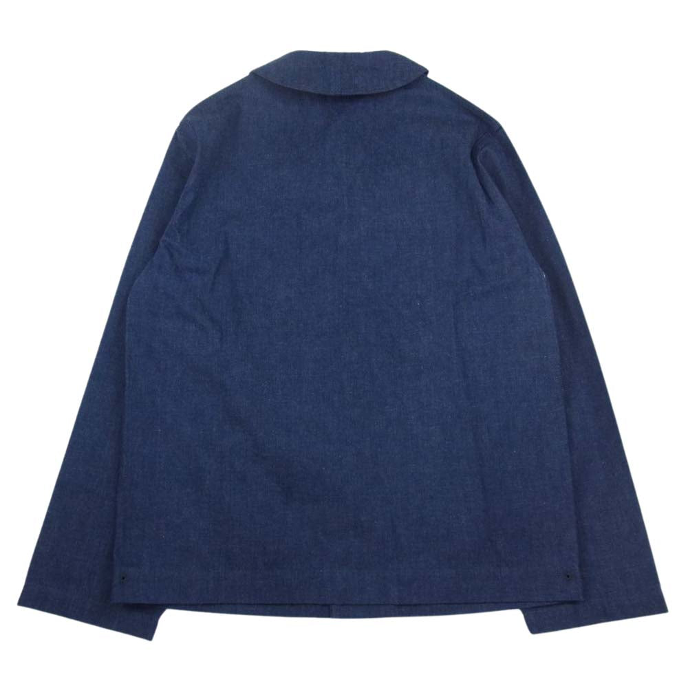The REAL McCOY'S ザリアルマッコイズ MJ23012 U.S. NAVY DENIM DUNGAREE JUMPER 10oz. 横糸グレーデニム 鉄製チェンジボタン ジャケット  インディゴブルー系 38【極上美品】【中古】