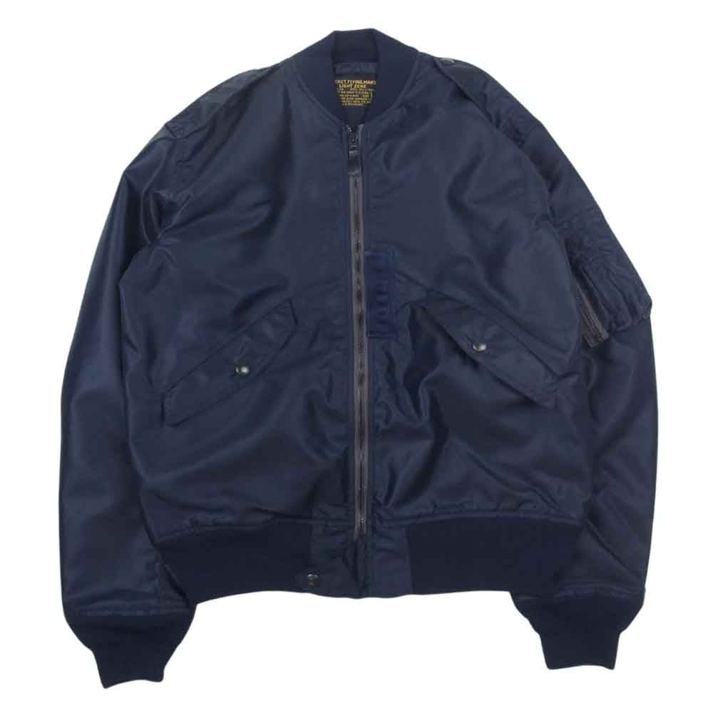 The REAL McCOY'S ザリアルマッコイズ MIL-J-5391A TYPE-L2A フライト ジャケット ネイビー系 36【中古】