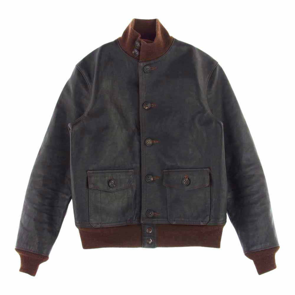 The REAL McCOY'S ザリアルマッコイズ AN-6501　 TYPE A-1 MFG. CO. フライトジャケット ホースハイド レザー ブラウン系 36【中古】