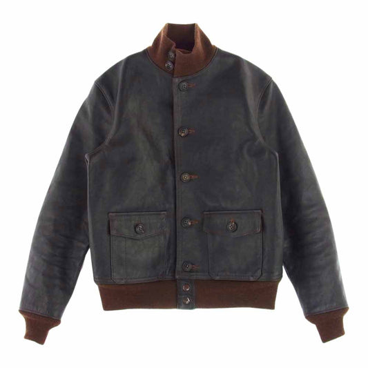 The REAL McCOY'S ザリアルマッコイズ AN-6501　 TYPE A-1 MFG. CO. フライトジャケット ホースハイド レザー ブラウン系 36【中古】