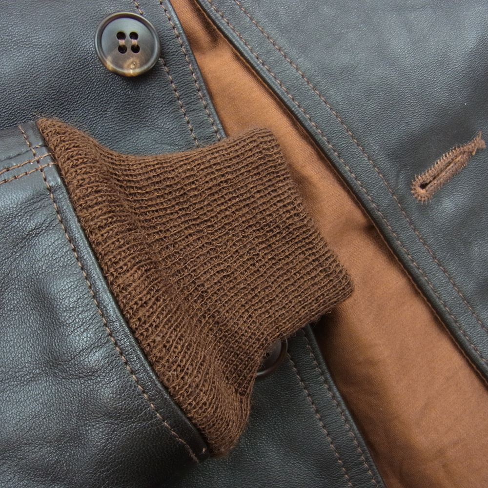 The REAL McCOY'S ザリアルマッコイズ AN-6501　 TYPE A-1 MFG. CO. フライトジャケット ホースハイド レザー ブラウン系 36【中古】