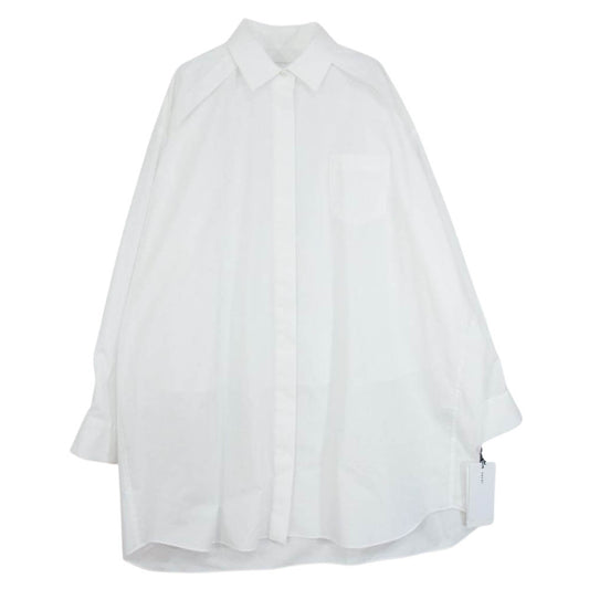 Sacai サカイ 23SS 23-06530 Bianco maxi shirt with cut-out sleeves ビアンコ マキシ シャツ ホワイト系 2【美品】【中古】