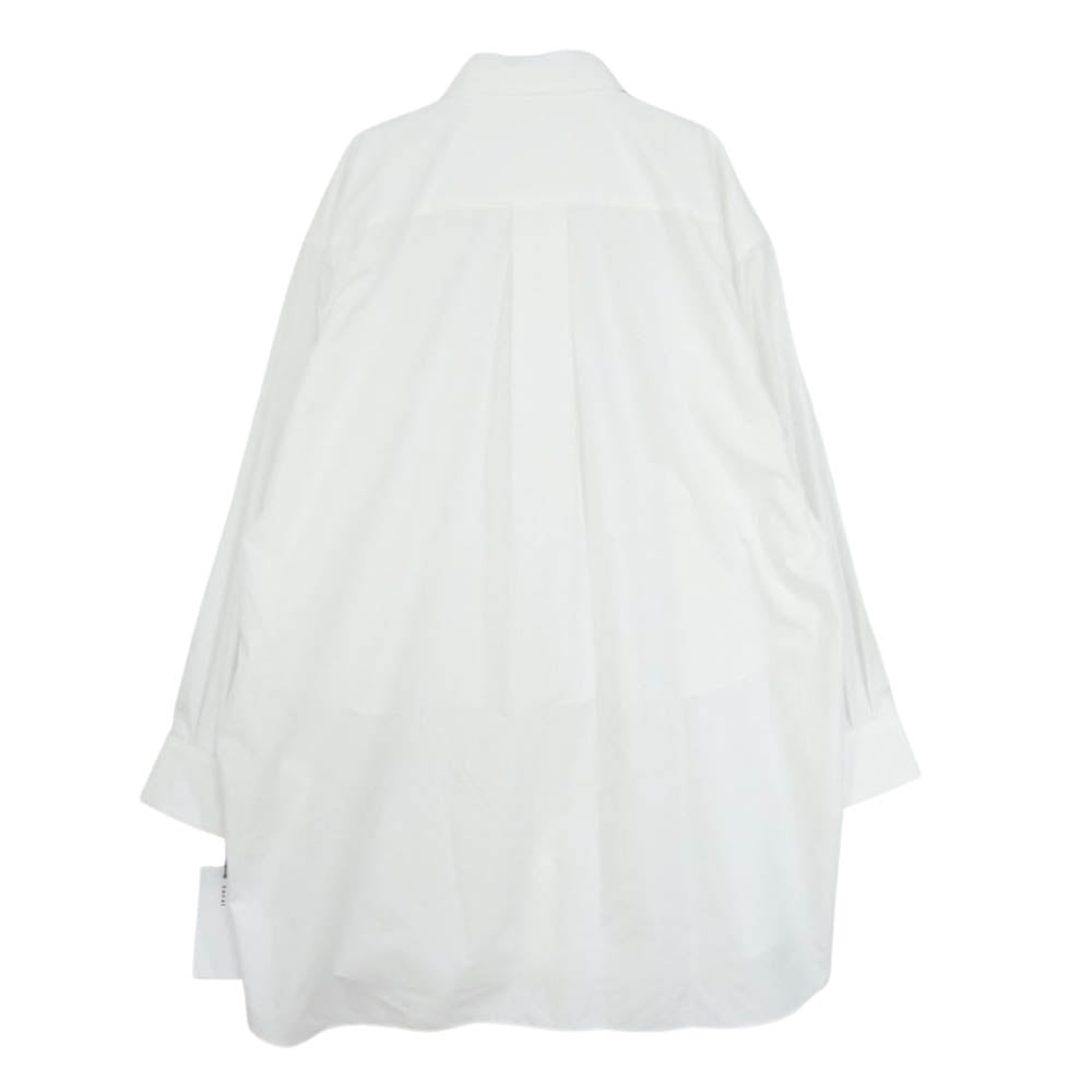Sacai サカイ 23SS 23-06530 Bianco maxi shirt with cut-out sleeves ビアンコ マキシ シャツ ホワイト系 2【美品】【中古】