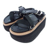 Sacai サカイ 23-06569 Hybrid Belt Sandals ハイブリッド ベルト サンダル ブラック系 38【中古】