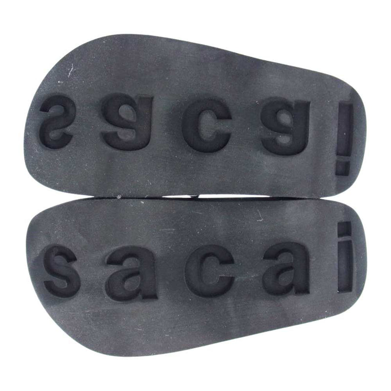Sacai サカイ 23-06569 Hybrid Belt Sandals ハイブリッド ベルト サンダル ブラック系 38【中古】