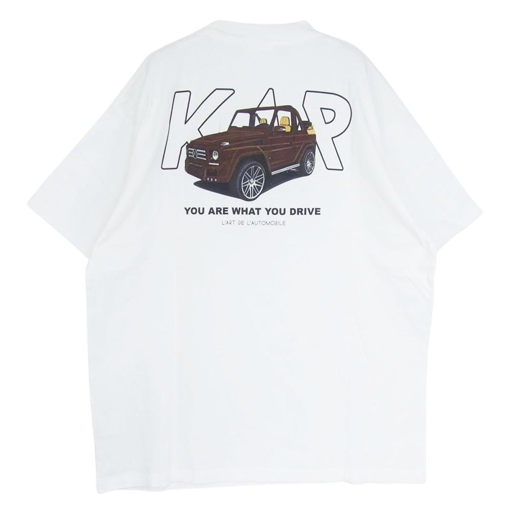 カー ラート ド ロートモービル G CLASS TEE Gクラス プリント Tシャツ 半袖 ホワイト系 M【新古品】【未使用】【中古】