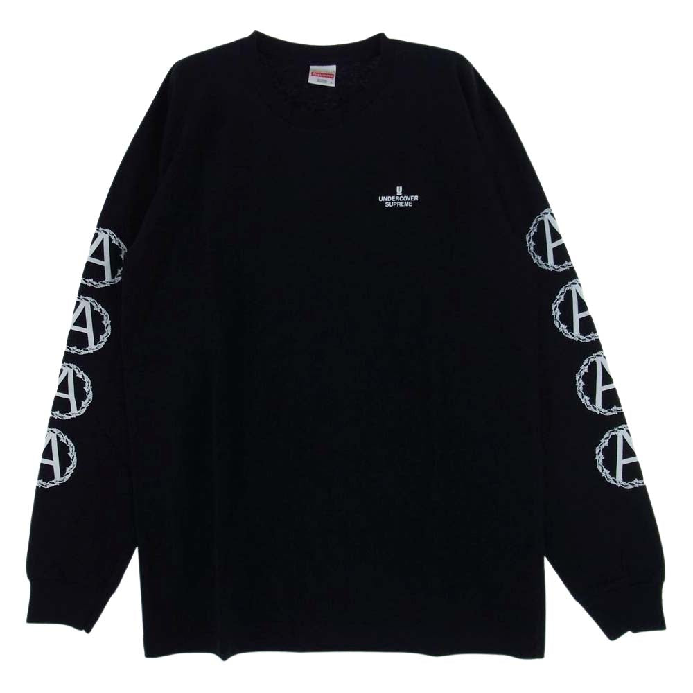 Supreme シュプリーム × UNDERCOVER アンダーカバー 16AW Anarchy L/S Tee アナーキー Tシャツ ブラック系 L【極上美品】【中古】