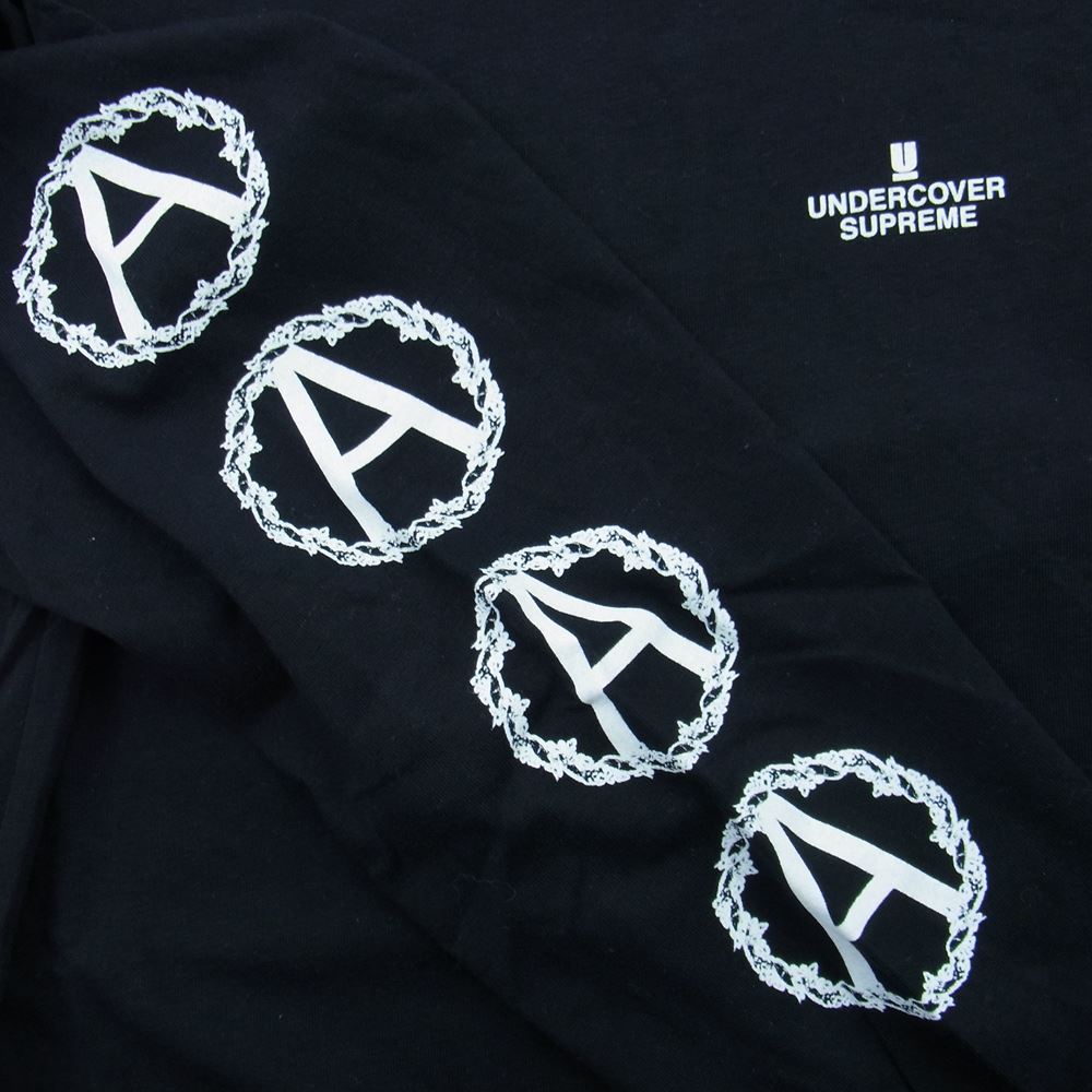 Supreme シュプリーム × UNDERCOVER アンダーカバー 16AW Anarchy L/S Tee アナーキー Tシャツ ブラック系 L【極上美品】【中古】