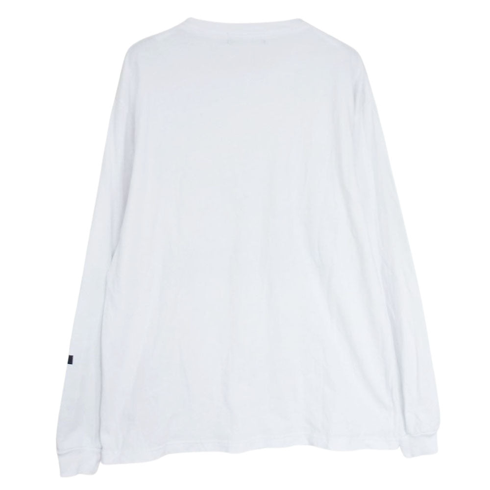GOD SELECTION XXX ゴッドセレクション LONG SLEEVE TEE フォト プリント ロングスリーブ Tシャツ 長袖 ホワイト系 S【中古】